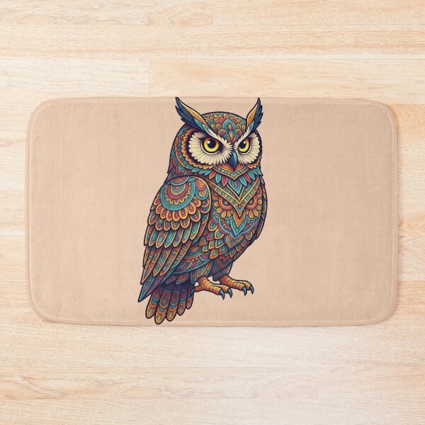 Item preview, Ornate Owl Mandala Geometric Pattern Illustration designed and sold by Exquisite Design Studio „Paculówka”.