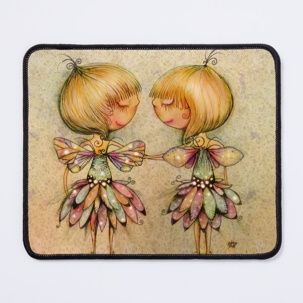 Item preview, Whimsical Fairy Dance Fairycore Twin Sisters designed and sold by Karin Taylor.