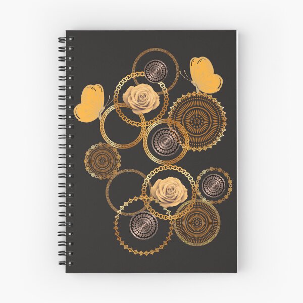 Item preview, Antique Gold Roses and Mandala Ornaments Vintage Glam Art designed and sold by PaniKulka.