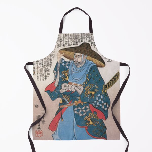 Item preview, Samurai Lord Saito Dosan with Straw Hat - Utagawa Kuniyoshi Ukiyo-e designed and sold by vekotpu.