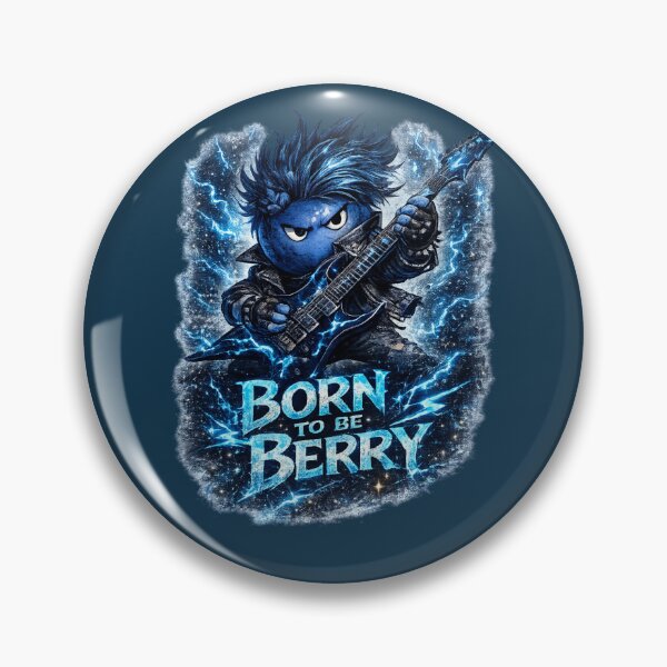 Item preview, Born To Be Berry Funny Rockstar Blueberry Guitar Music Design designed and sold by irfanshikh.