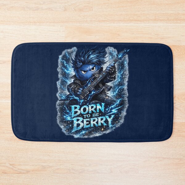 Item preview, Born To Be Berry Funny Rockstar Blueberry Guitar Music Design designed and sold by irfanshikh.