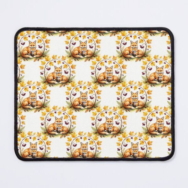 Item preview, Mother Fox and Kit Autumn Wreath Pattern designed and sold by Canvas-Whispers.
