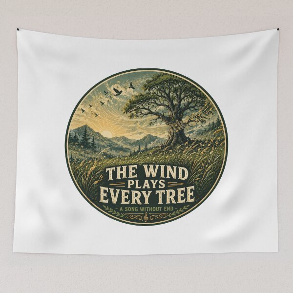 Item preview, The Wind Plays Every Tree | Nature Music Landscape designed and sold by NatureHarmony16.
