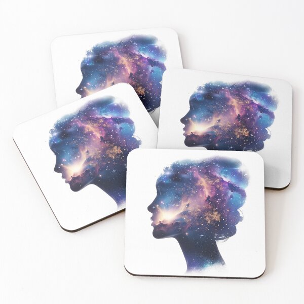 Item preview, Brain Made of Stars Art - Cosmic Consciousness & Philosophy designed and sold by STATIC SOUL.