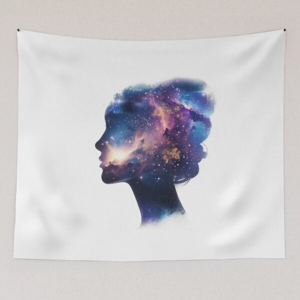 Item preview, Brain Made of Stars Art - Cosmic Consciousness & Philosophy designed and sold by STATIC SOUL.