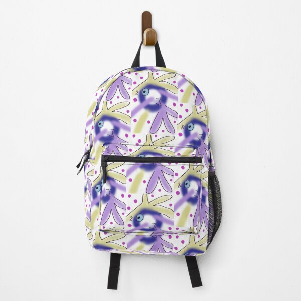 Item preview, Abstract Quirky Purple 90s Y2K Style Doodle Print designed and sold by TheSnugGirl.