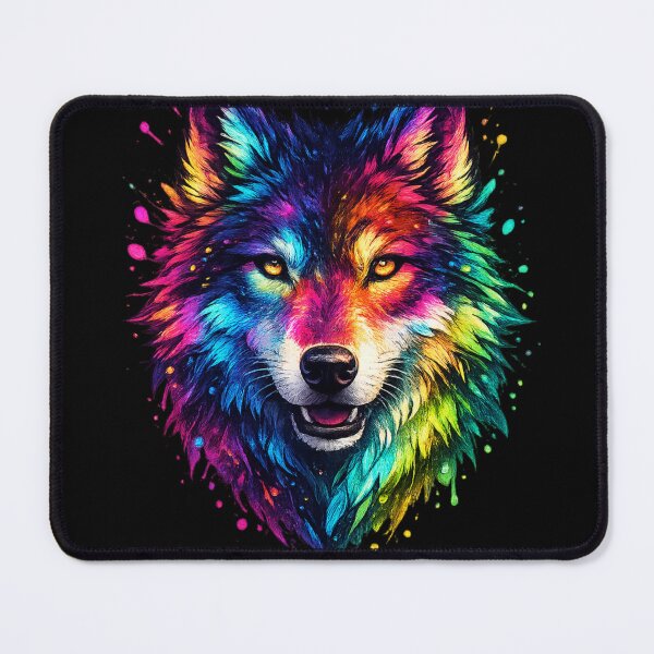 Item preview, Colorful Wolf designed and sold by KreatikaShop.