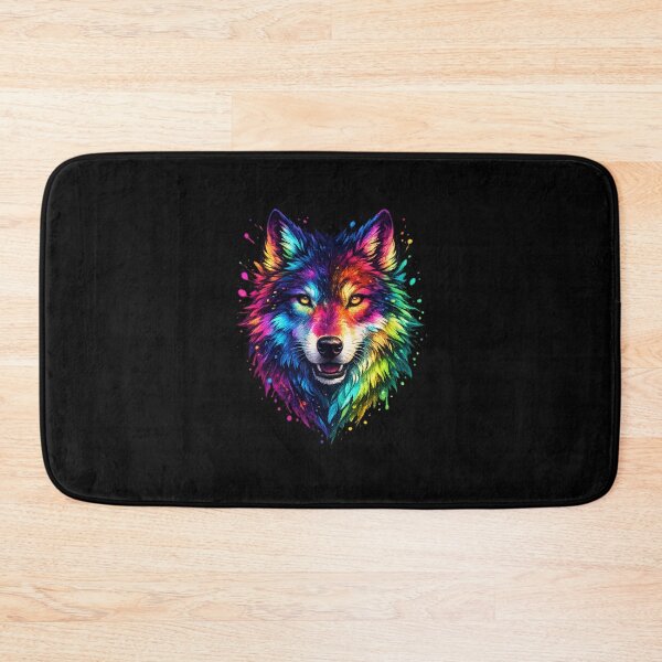 Item preview, Colorful Wolf designed and sold by KreatikaShop.