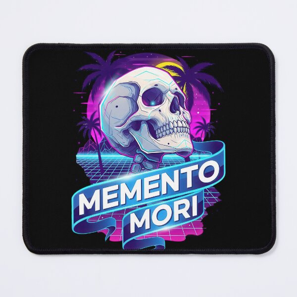 Item preview, Memento Mori Skull with Cosmic Purple Blue Background designed and sold by nuel-art.