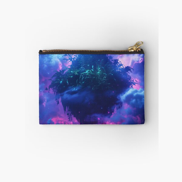 Item preview, Floating Cosmic Jungle Nebula Alien Landscape designed and sold by Luminous Wilds.
