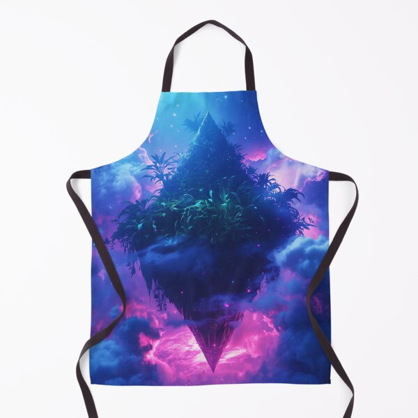 Item preview, Floating Cosmic Jungle Nebula Alien Landscape designed and sold by Luminous Wilds.