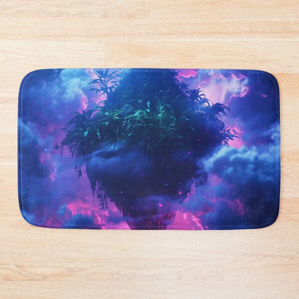 Item preview, Floating Cosmic Jungle Nebula Alien Landscape designed and sold by Luminous Wilds.