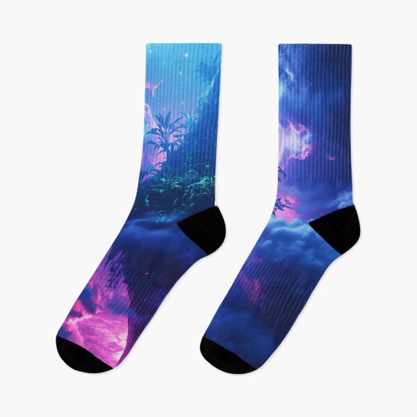 Item preview, Floating Cosmic Jungle Nebula Alien Landscape designed and sold by Luminous Wilds.