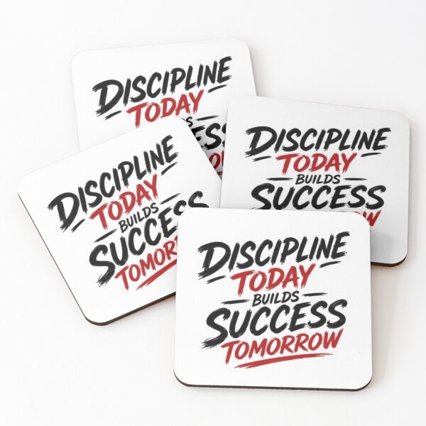 Item preview, Discipline Today Builds Success Tomorrow | Motivational Quote Sticker | Inspirational Typography Design designed and sold by Flipnship.