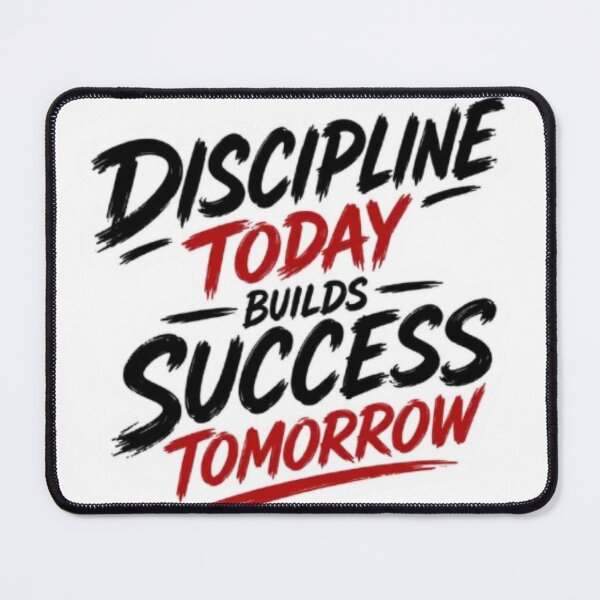 Item preview, Discipline Today Builds Success Tomorrow | Motivational Quote Sticker | Inspirational Typography Design designed and sold by Flipnship.
