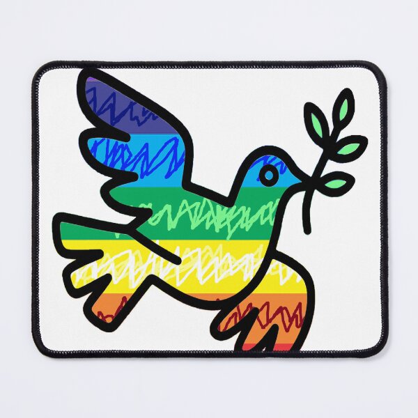 Item preview, Peace Art Rainbow Dove designed and sold by LowEndGraphics.