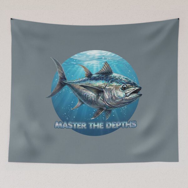 Item preview, Northern Tide King | Fantasy Realism Tuna Ocean Wildlife Art designed and sold by Chroma Dreams .