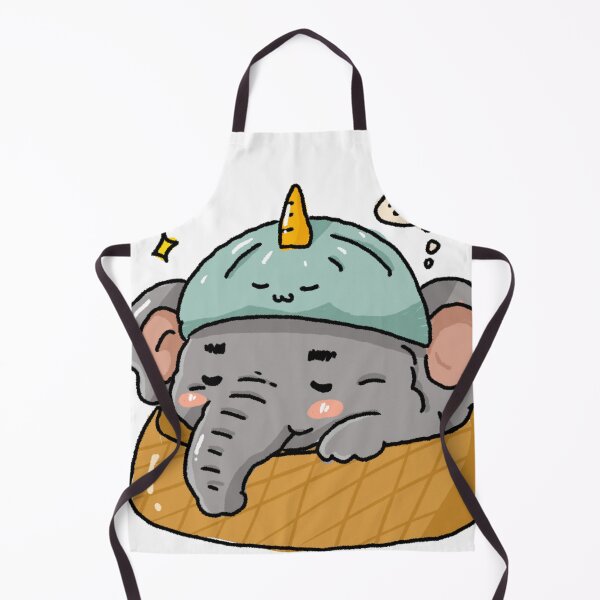 Item preview, Sleepy Elephant Unicorn Hat | Cozy Tiny Animal Club Sticker designed and sold by chupichapa.