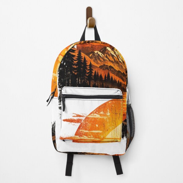 Item preview, Retro Mountain Sunset without Text designed and sold by ShreeNavGraha.