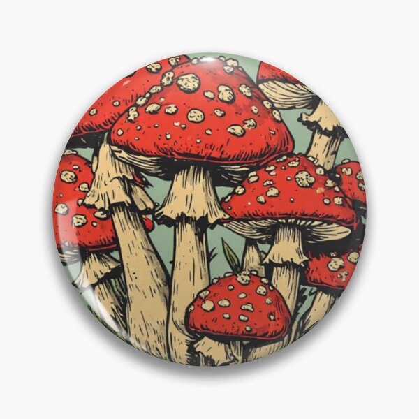 Item preview, Vintage Comic Mushrooms: Retro Amanita Botanic designed and sold by thepixelcloset.