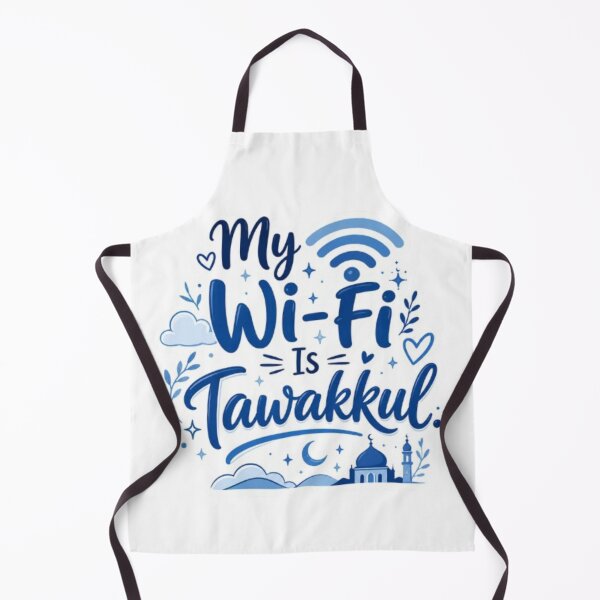 Item preview, My Wi-Fi Is Tawakkul Sticker | Funny Islamic Tech Quote Aesthetic Design designed and sold by Sidra53Studio.