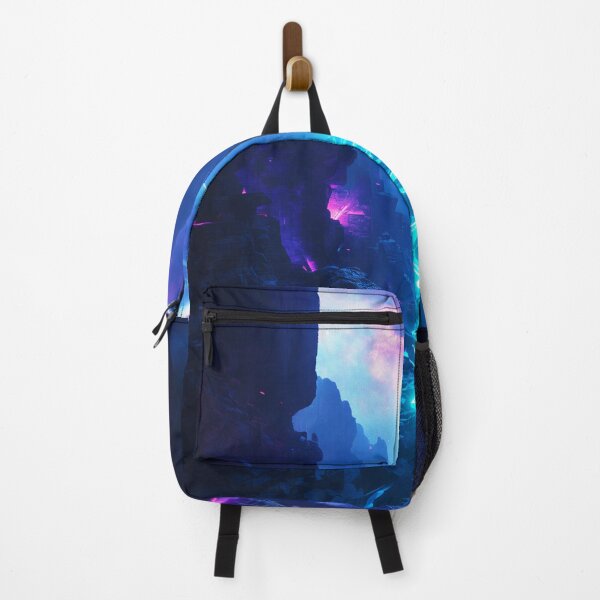 Item preview, Stellar Bioluminescent Canyon Alien Planet Landscape designed and sold by Luminous Wilds.