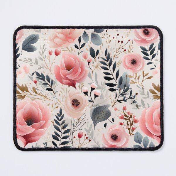 Item preview, Watercolor soft colors flower seamless pattern designed and sold by MiraCleAI.