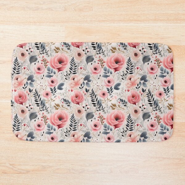 Item preview, Watercolor soft colors flower seamless pattern designed and sold by MiraCleAI.