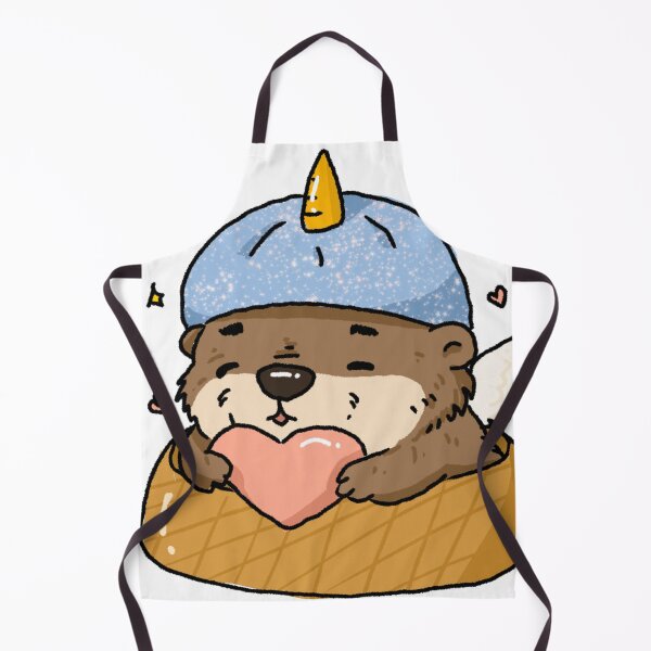 Item preview, Love Otter Unicorn Hat | Tiny Angel Animal Club Sticker designed and sold by chupichapa.