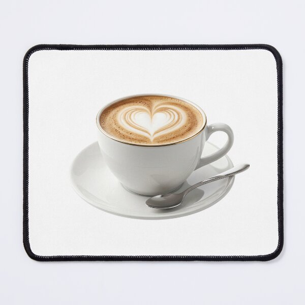 Item preview, Perfect Heart Latte Art - Realistic Cappuccino Cup designed and sold by BrewChef.