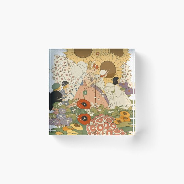 Item preview, Flower Faries by Maginal Wright Enright - Art Nouveau Fairy Garden Illustration for Fantasy Art Lovers  14 SEO Tags: designed and sold by RickE.