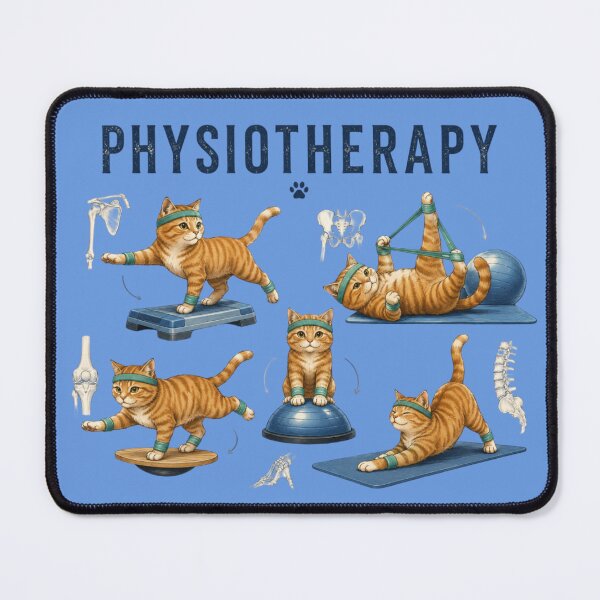 Item preview, Physiotherapy and funny cat designed and sold by DamioPolArt.