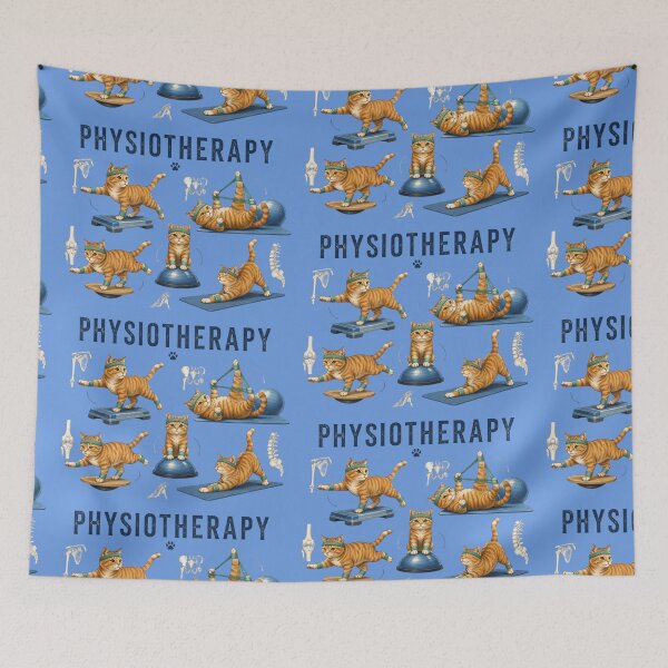 Item preview, Physiotherapy and funny cat designed and sold by DamioPolArt.
