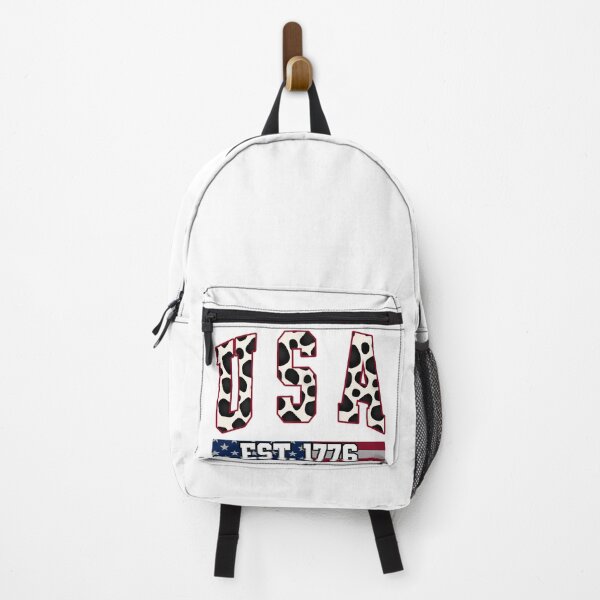 Item preview, USA Est 1776 Cow Print Varsity Patriotic Design designed and sold by DjFreeq.