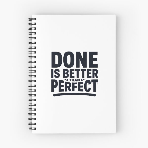 Item preview, Done Is Better Than Perfect Motivational Quote | Productivity Mindset Design designed and sold by Love Between Pages.