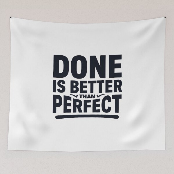 Item preview, Done Is Better Than Perfect Motivational Quote | Productivity Mindset Design designed and sold by Love Between Pages.