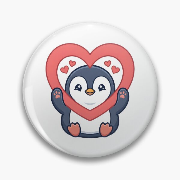 Item preview, Cute Kawaii Heart Penguin  designed and sold by dreephic22.