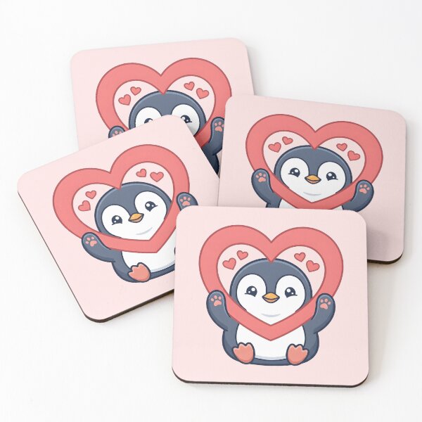 Item preview, Cute Kawaii Heart Penguin  designed and sold by dreephic22.