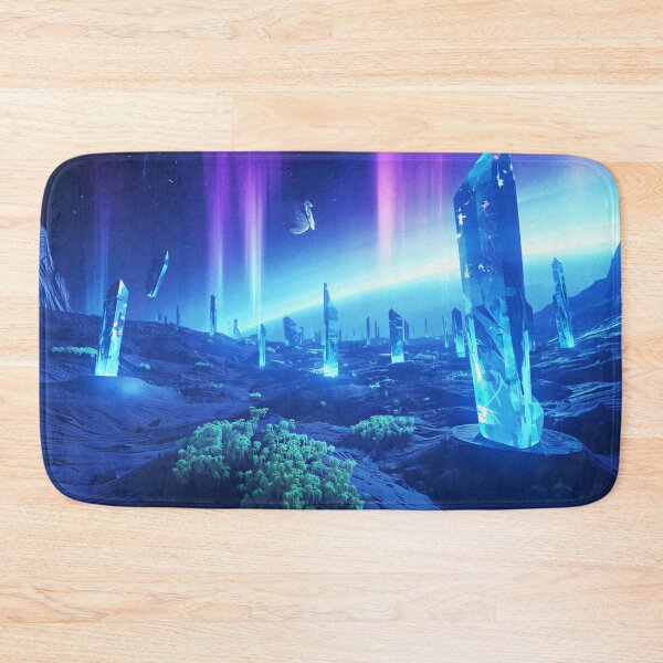 Item preview, Aurora Crystal Planet Fantasy Forest Landscape designed and sold by Luminous Wilds.