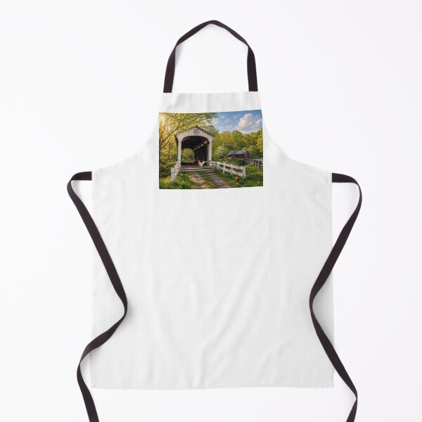 Item preview, Early Spring morning at Covered Bridge designed and sold by gotucoveredart.