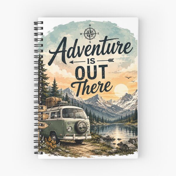 Item preview, Adventure is out there - Adventure Travel Vintage Camper Van Outdoor Enthusiasts designed and sold by RickE.
