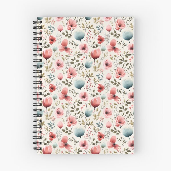 Item preview, Watercolor soft colors flower seamless pattern designed and sold by MiraCleAI.