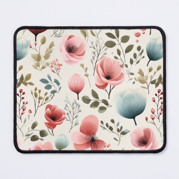Item preview, Watercolor soft colors flower seamless pattern designed and sold by MiraCleAI.