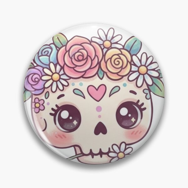 Item preview, cute skeleton  floral designed and sold by WellN.