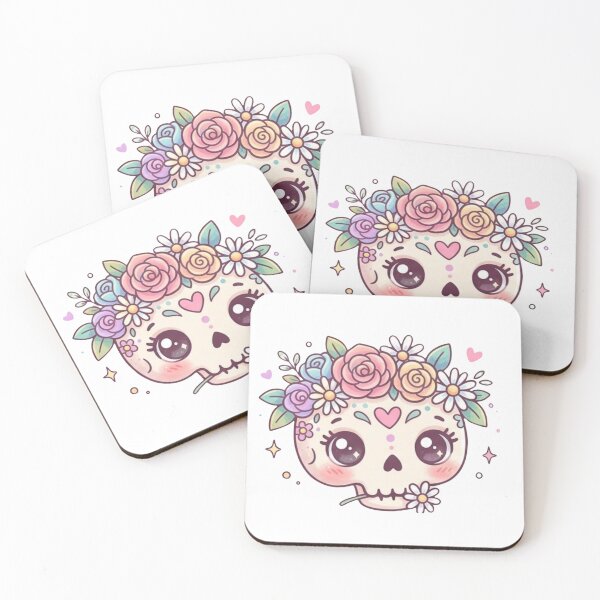 Item preview, cute skeleton  floral designed and sold by WellN.