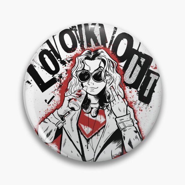 Item preview, Copy of LOOK OUT!! - SG - Black and Red designed and sold by r-espiritu42.