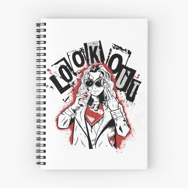 Item preview, Copy of LOOK OUT!! - SG - Black and Red designed and sold by r-espiritu42.