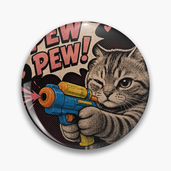 Item preview, Pew Pew Cat Shirt – Funny Cat Vintage Comic Tee – Grumpy Cat Pew Pew – Sarcastic Cat Gift – Cat Lover Humor Shirt designed and sold by @SHINTOSARTSTORE.