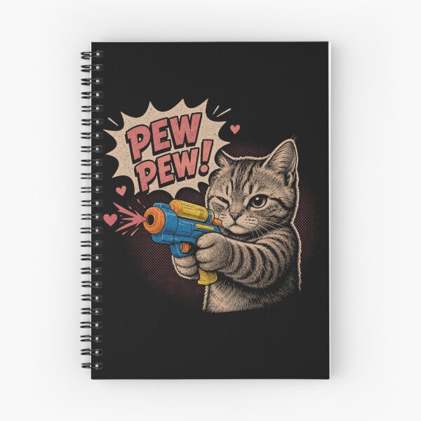 Item preview, Pew Pew Cat Shirt – Funny Cat Vintage Comic Tee – Grumpy Cat Pew Pew – Sarcastic Cat Gift – Cat Lover Humor Shirt designed and sold by @SHINTOSARTSTORE.